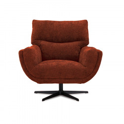 Kylie Swivel Accent Chair Rust